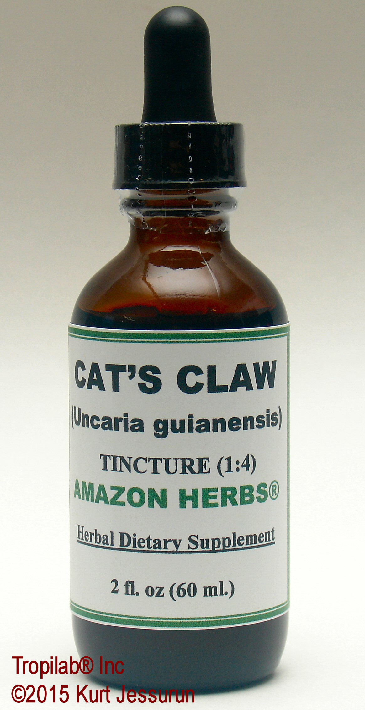 Uncaria guianensis, Cat's claw tincture (Tropilab).